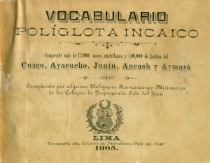 Vocabulario políglota incaico