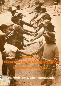 Perú 1984, caracterización sociolingüística. Apuntes para un debate