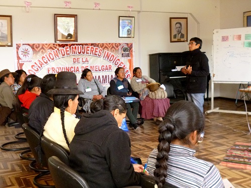 En Melgar – Ayaviri se desarrolló la III Unidad del Curso: “Fortalecimiento en Liderazgo y Participación Política de las Mujeres Indígenas”