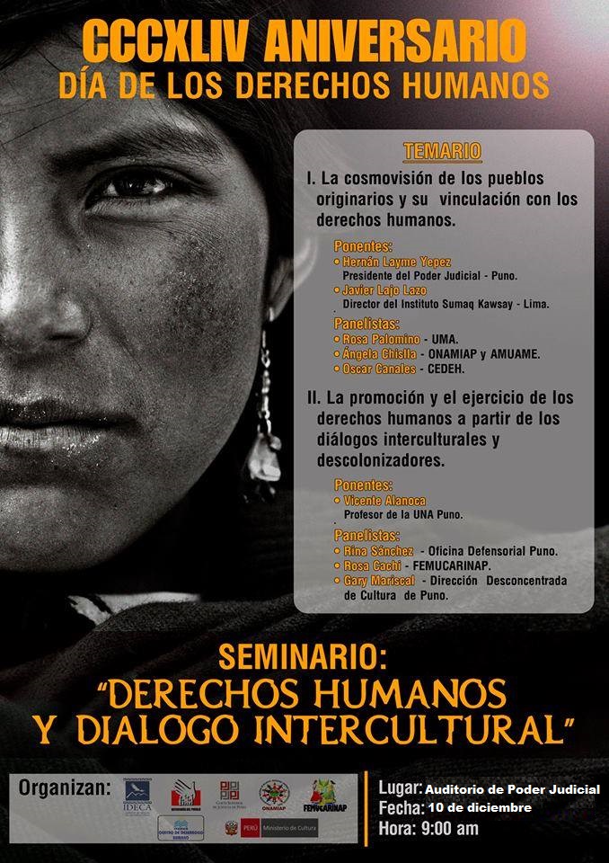 SEMINARIO: “Derechos Humanos y Diálogo Intercultural”