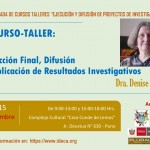 INVITACIÓN: III Curso-Taller "Redacción Final, Difusión y Publicación de Resultados Investigativos".