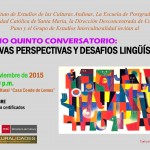 Décimo Quinto Conversatorio: “Nuevas Perspectivas y Desafíos Lingüísticos”