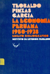 La economía peruana 1950-1978. Ensayo Bibliográfico