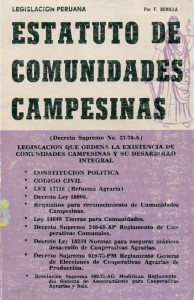 Estatuto de comunidades campesinas