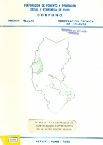 El Método y la estrategia de planificación participativa en la microregión Melgar
