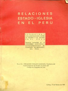Relaciones Estado-Iglesia en el Perú