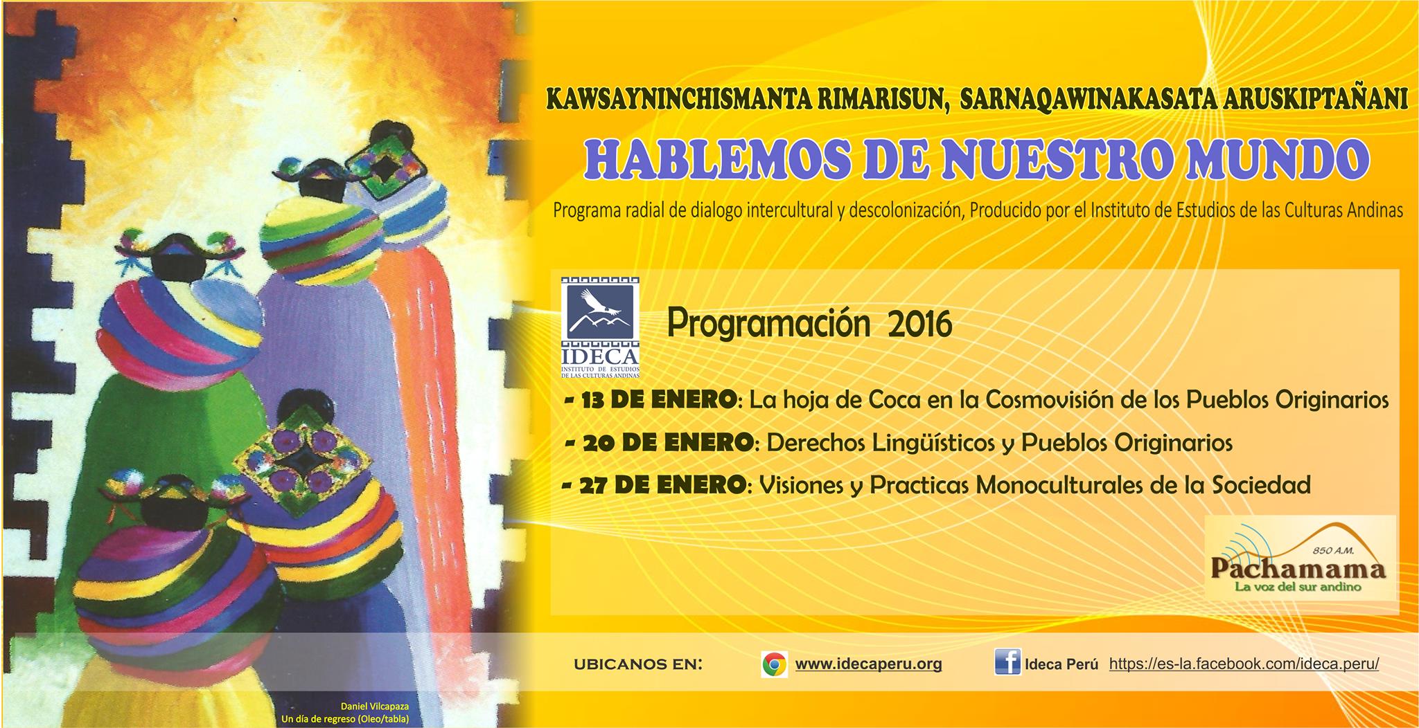 PROGRAMACIÓN Radio IDECA - Enero 2016