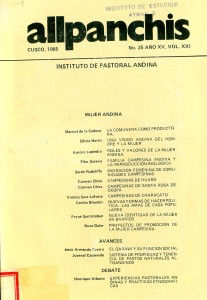 Allpanchis N° 25