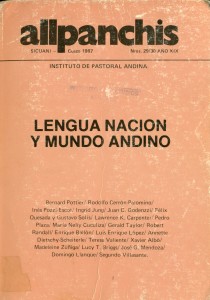 Allpanchis N° 29/30