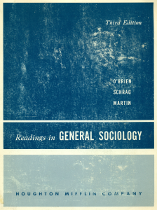 Readings in general sociology