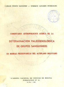 Comentario antropológico acerca de la determinación paleoserológica de grupos sanguíneos en momias prehispánicas del Altiplano Boliviano