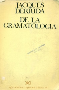 De la gramatología