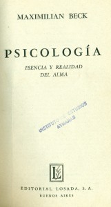 Psicología. Esencia y realidad del alma