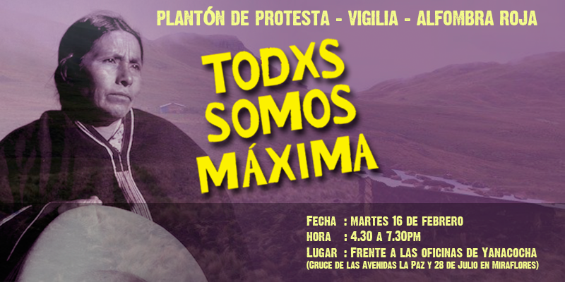 Redes y Colectivos de la Sociedad Civil convocan al plantón de protesta "TODXS POR MÁXIMA"