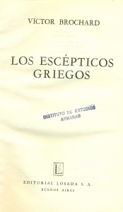 Los escépticos griegos