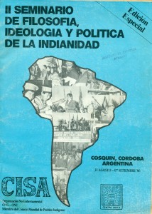 Il seminario de filosofía, ideología y política de la indianidad
