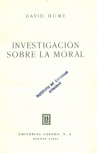 Investigación sobre la moral