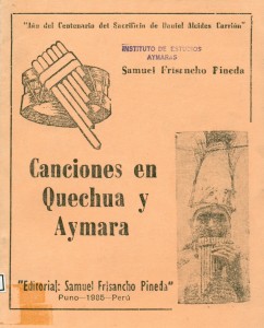 Canciones en quechua y aymara