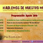 Programación Radio IDECA – Agosto 2016