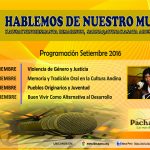 Programación Radio IDECA – Setiembre 2016