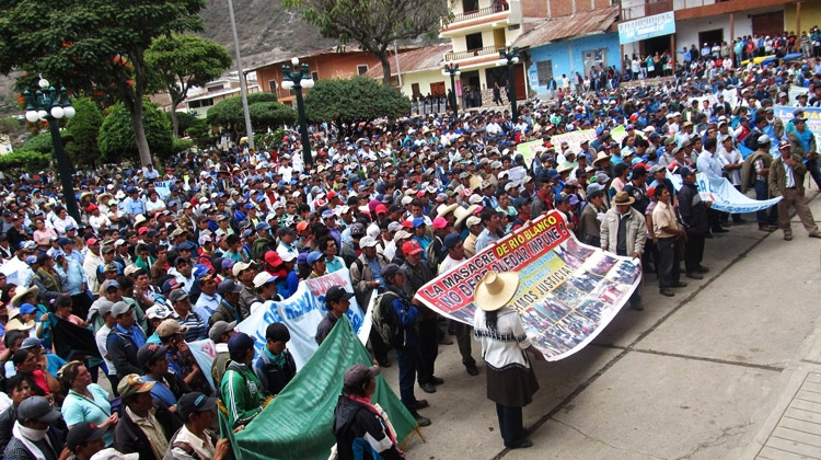 Comunidades de Huancabamba y Ayabaca exigen cierre de oficinas de Río Blanco en Piura