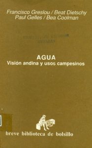 Agua: visión andina y usos campesinos