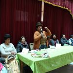 Encuentro de mujeres con motivo del Día Internacional de la Mujer en Ocuviri, Puno