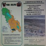 INVITACIÓN: I Conversatorio Binacional Perú - Bolivia “Cambio Climático y Ecosistemas Alto Andinos”
