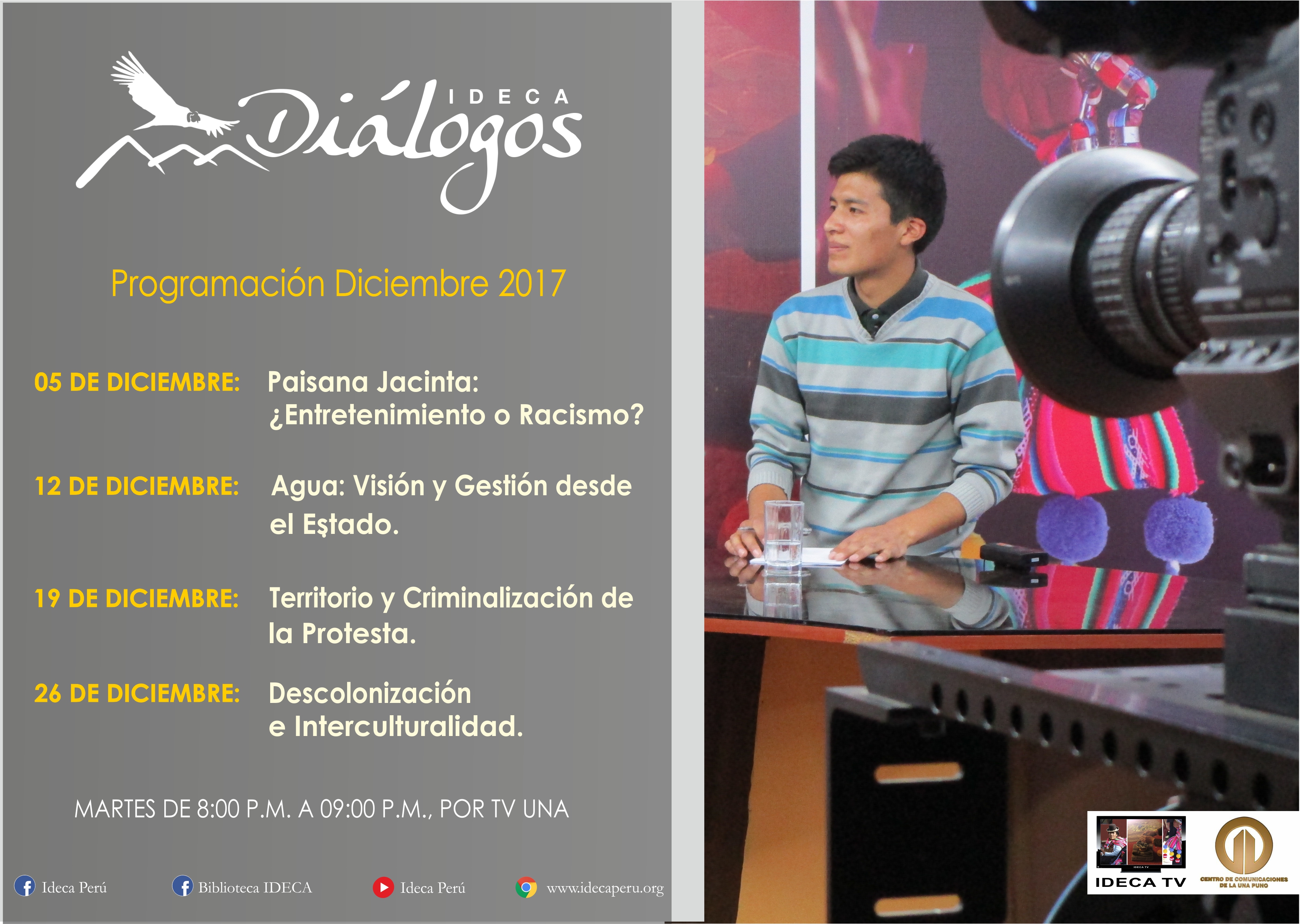 Programación IDECA TV – Diciembre 2017