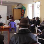 II Revisión colectiva del “Modelo de Estatuto Interno de la Comunidad con Enfoque Intercultural” con los presidentes de las comunidades y parcialidades de Huacullani