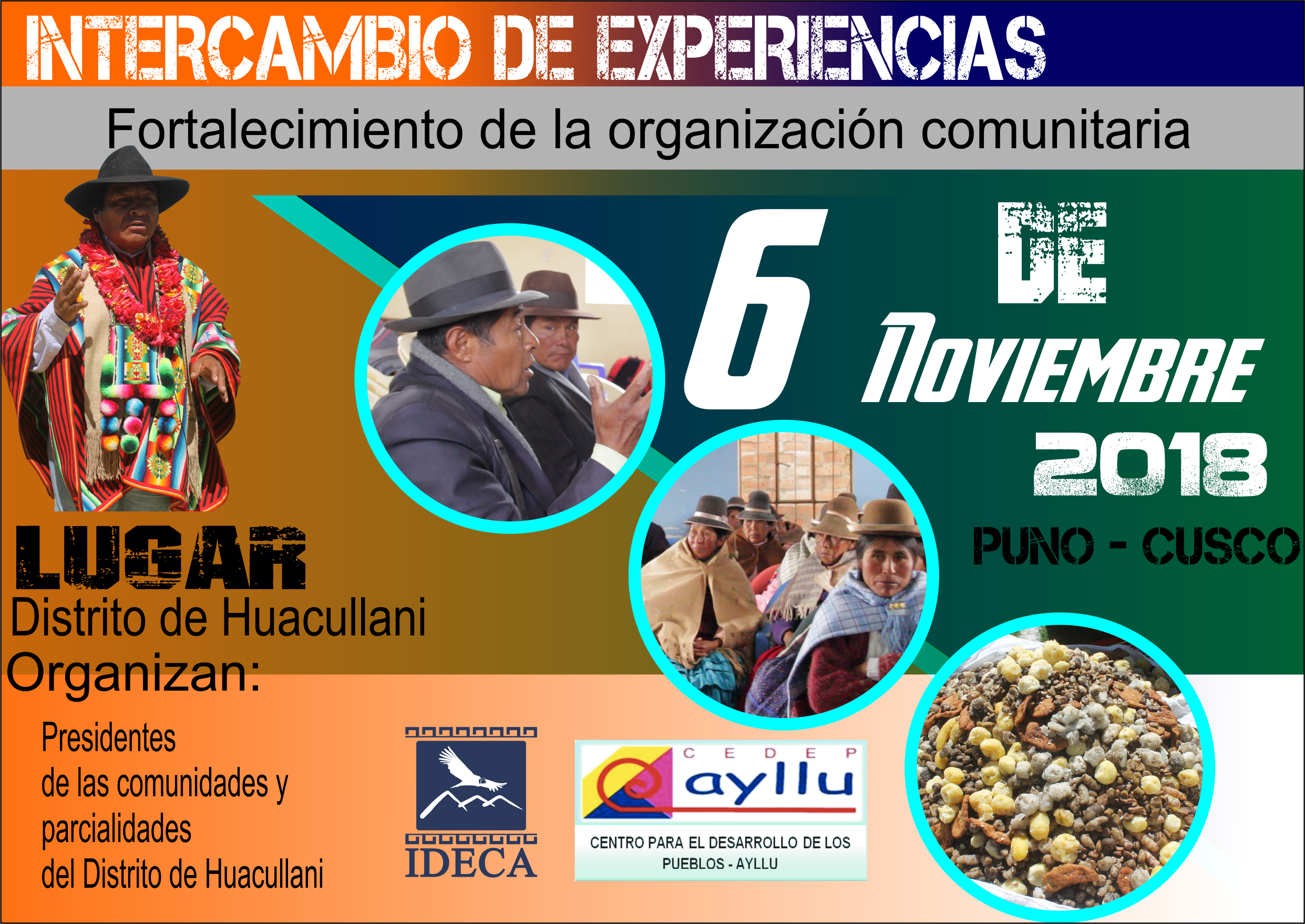 Presidentes de Huacullani y líderes y lideresas de Cusco compartirán experiencias sobre el fortalecimiento de la organización comunitaria