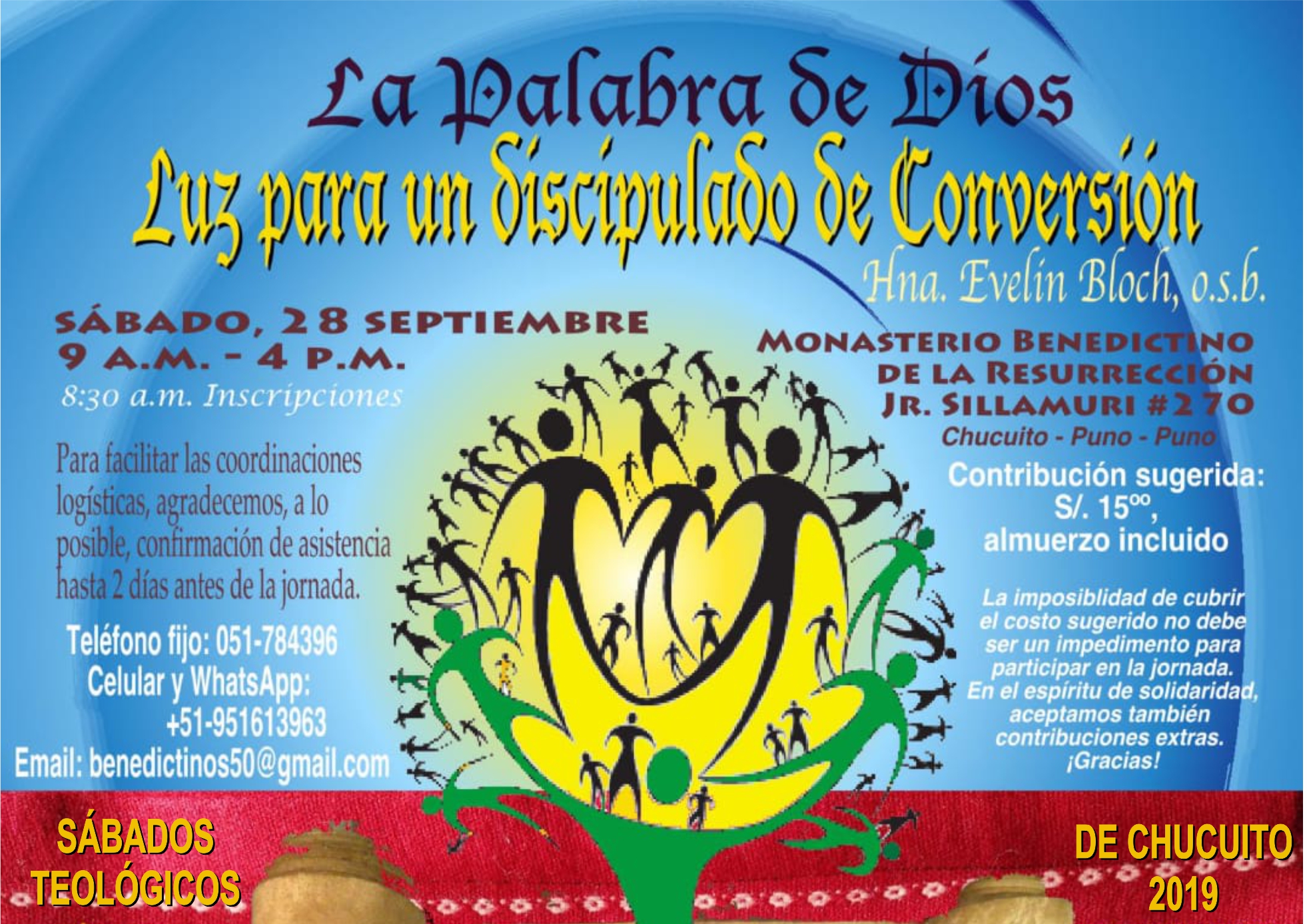 Puno: Invitación para la cuarta jornada de los “Sábados Teológicos de Chucuito 2019”
