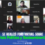 <strong>Se realizó foro virtual sobre Crisis Política y Socioambiental</strong>