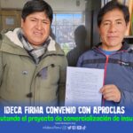 IDECA firma convenio N.º 001 con la Asociación de Productores Cristianos Laicos de Santiago de Pupuja – APROCLAS para seguir ejecutando el proyecto de comercialización de insumos medicinales.