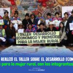 IDECA realizó el taller sobre el desarrollo económico y proyectos para la mujer rural, con las integrantes de OMABASI.