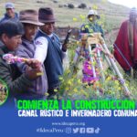 Comienza la construcción de qochas, canal rústico e invernadero comunal en Cangachi