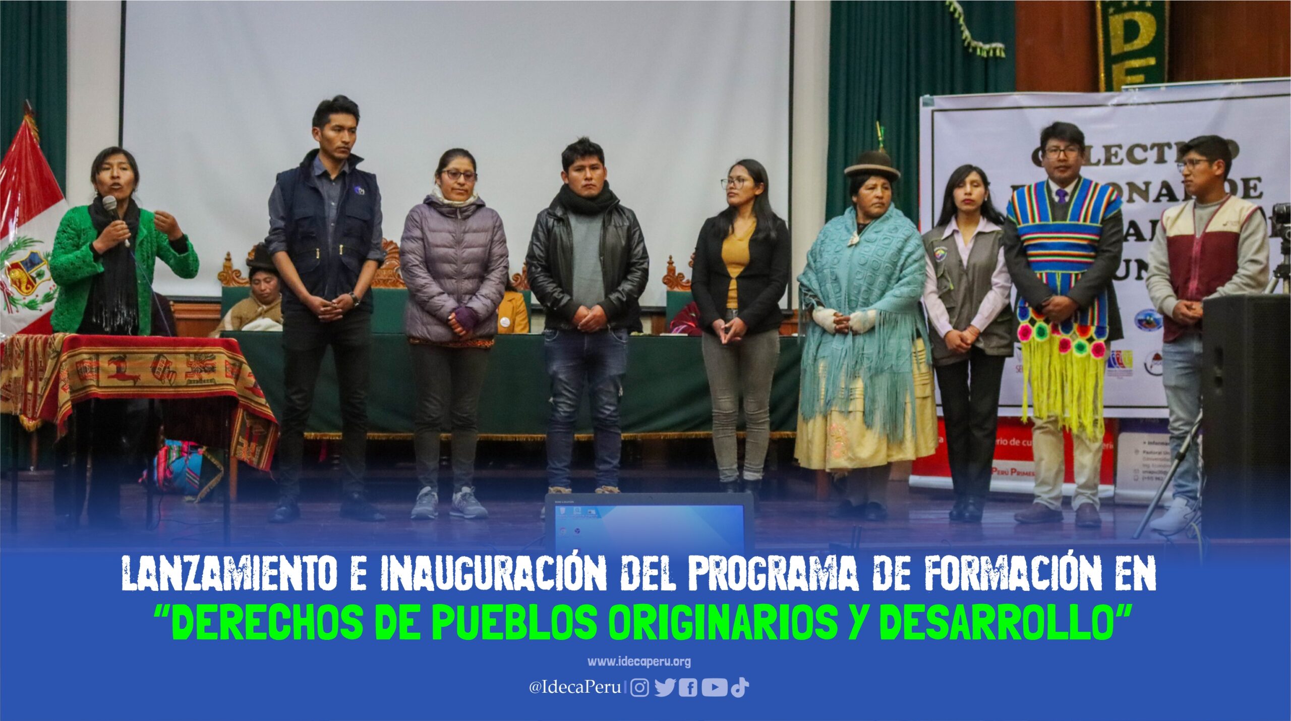 LANZAMIENTO E INAUGURACIÓN DEL PROGRAMA DE FORMACIÓN EN “DERECHOS DE PUEBLOS ORIGINARIOS Y DESARROLLO”