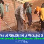 IDECA junto a los pobladores de la parcialidad de Cangachi llevaron a cabo el sembrío de hortalizas en el invernadero comunal.