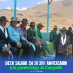 IDECA saluda en su XVIII Aniversario a la parcialidad de Cangachi