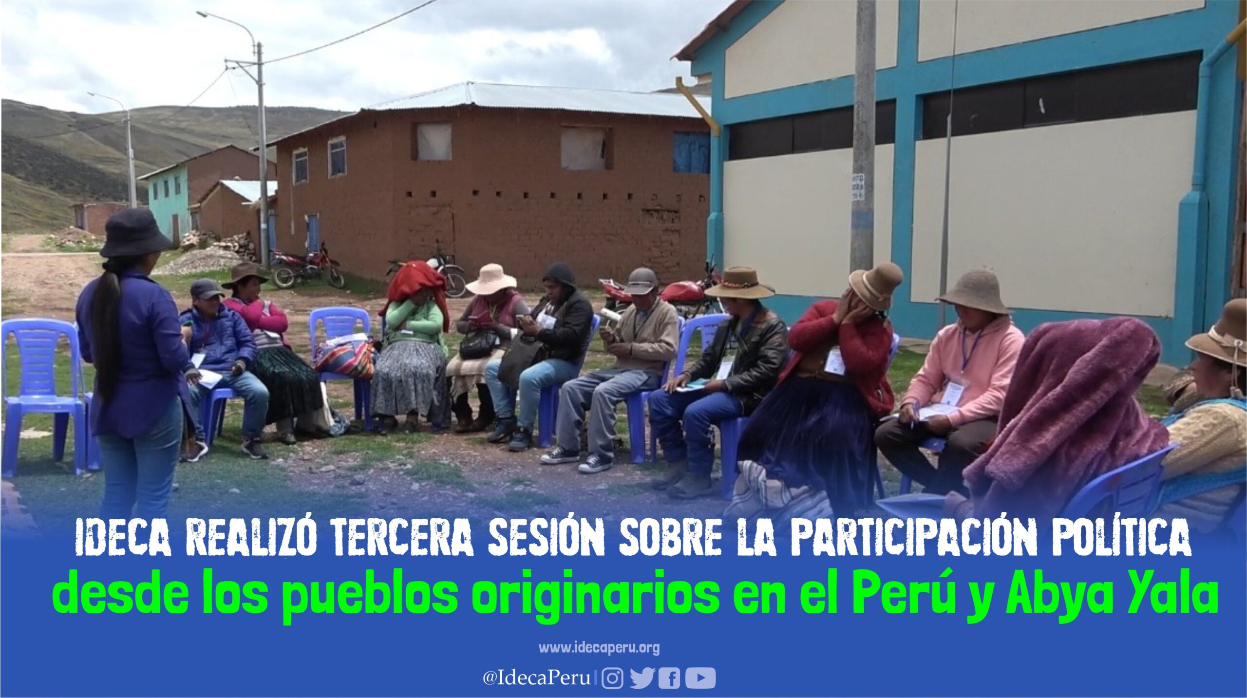 IDECA realizó tercer taller sobre la participación política desde los pueblos originarios en el Perú y Abya Yala