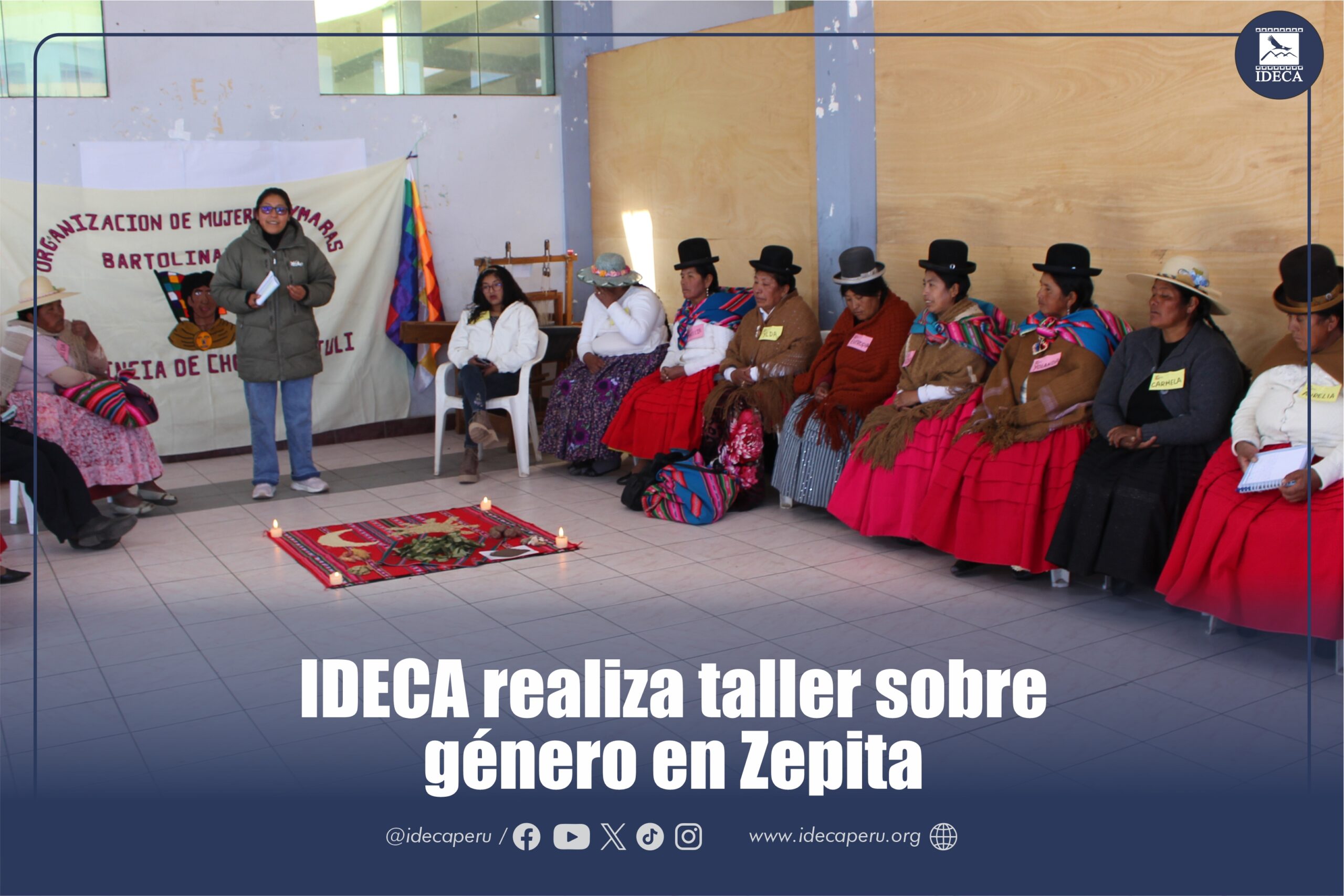 IDECA realiza taller sobre género en Zepita