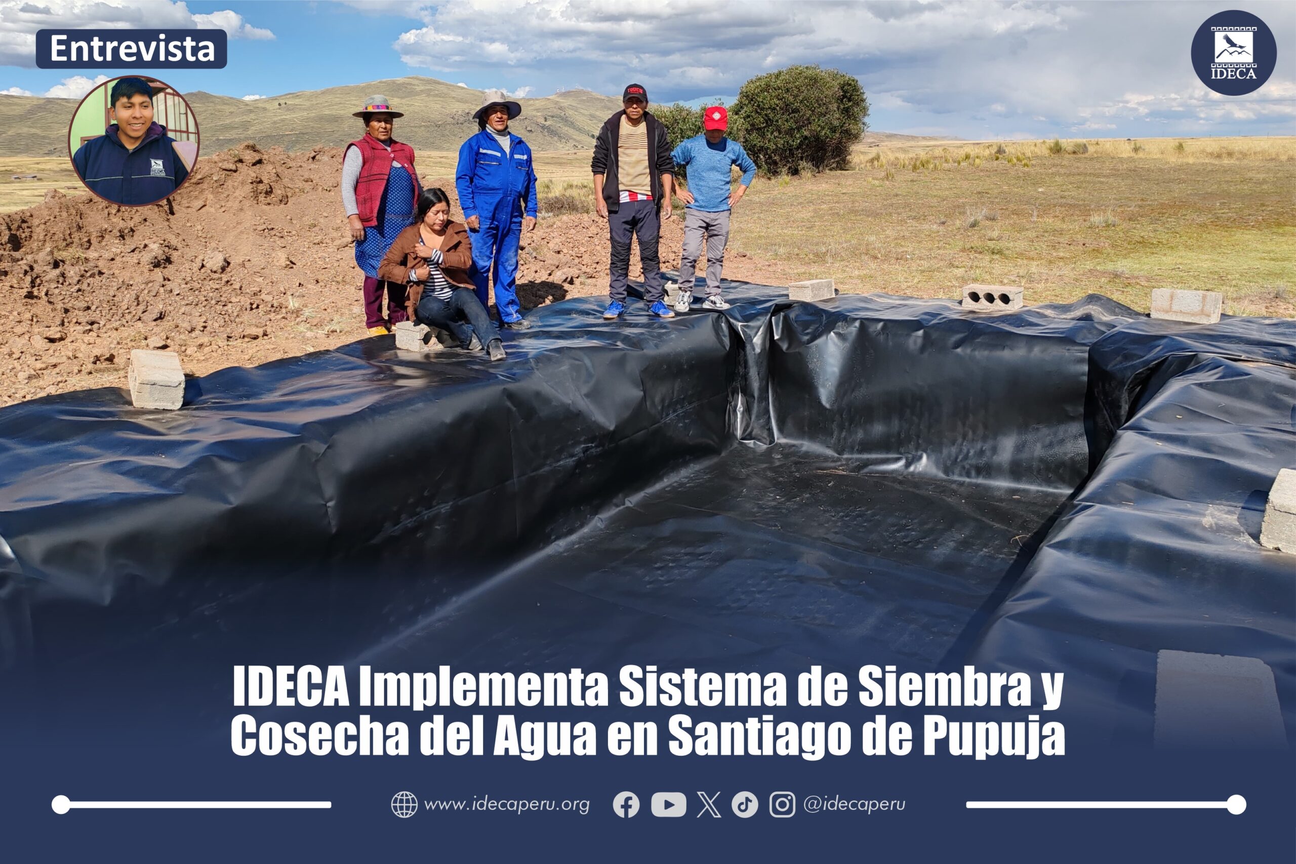 Implementación del Sistema de Siembra y Cosecha del Agua en Santiago de Pupuja: Una Solución Innovadora para la Escasez Hídrica