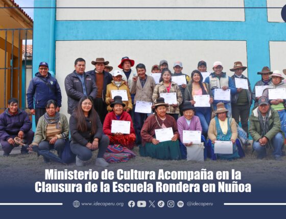 Ministerio de Cultura Acompaña en la Clausura de la Escuela Rondera en Nuñoa