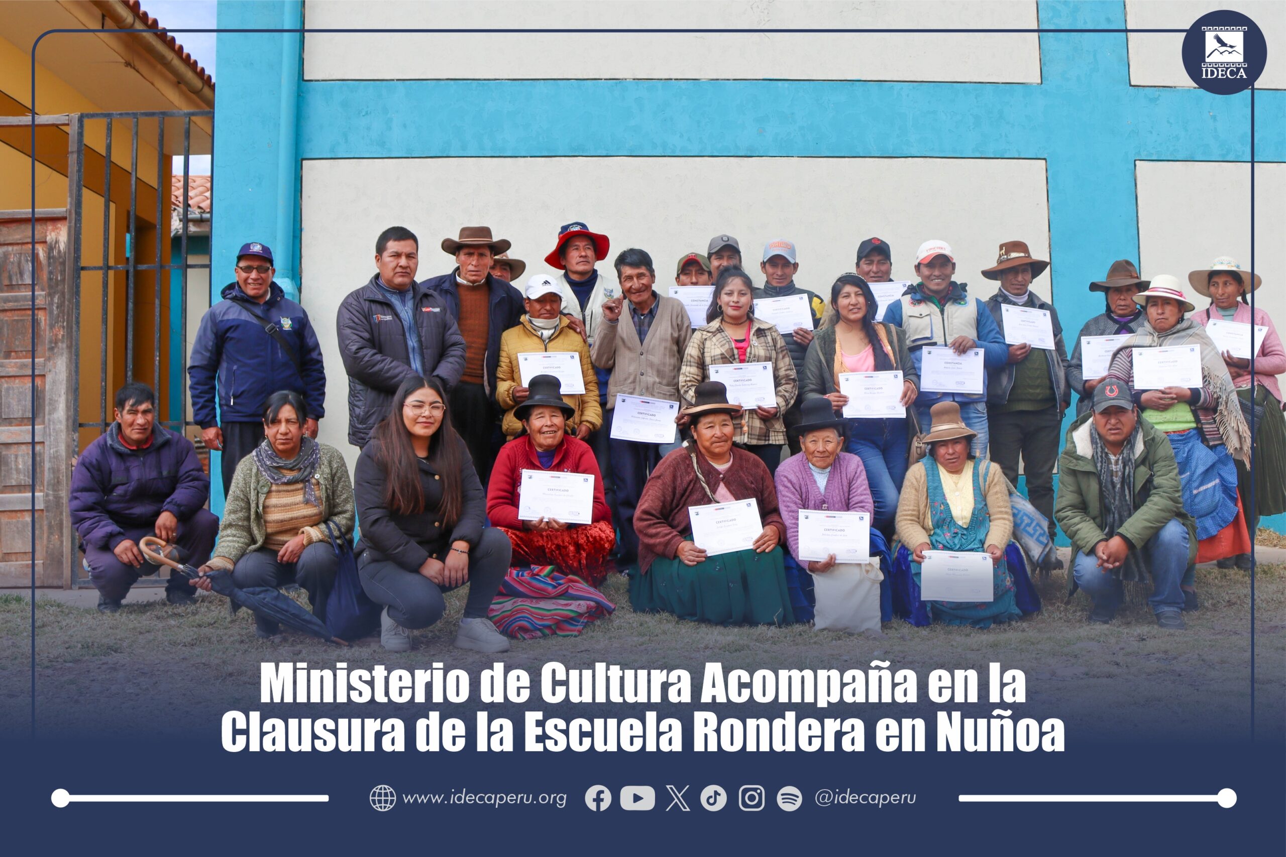 Ministerio de Cultura Acompaña en la Clausura de la Escuela Rondera en Nuñoa