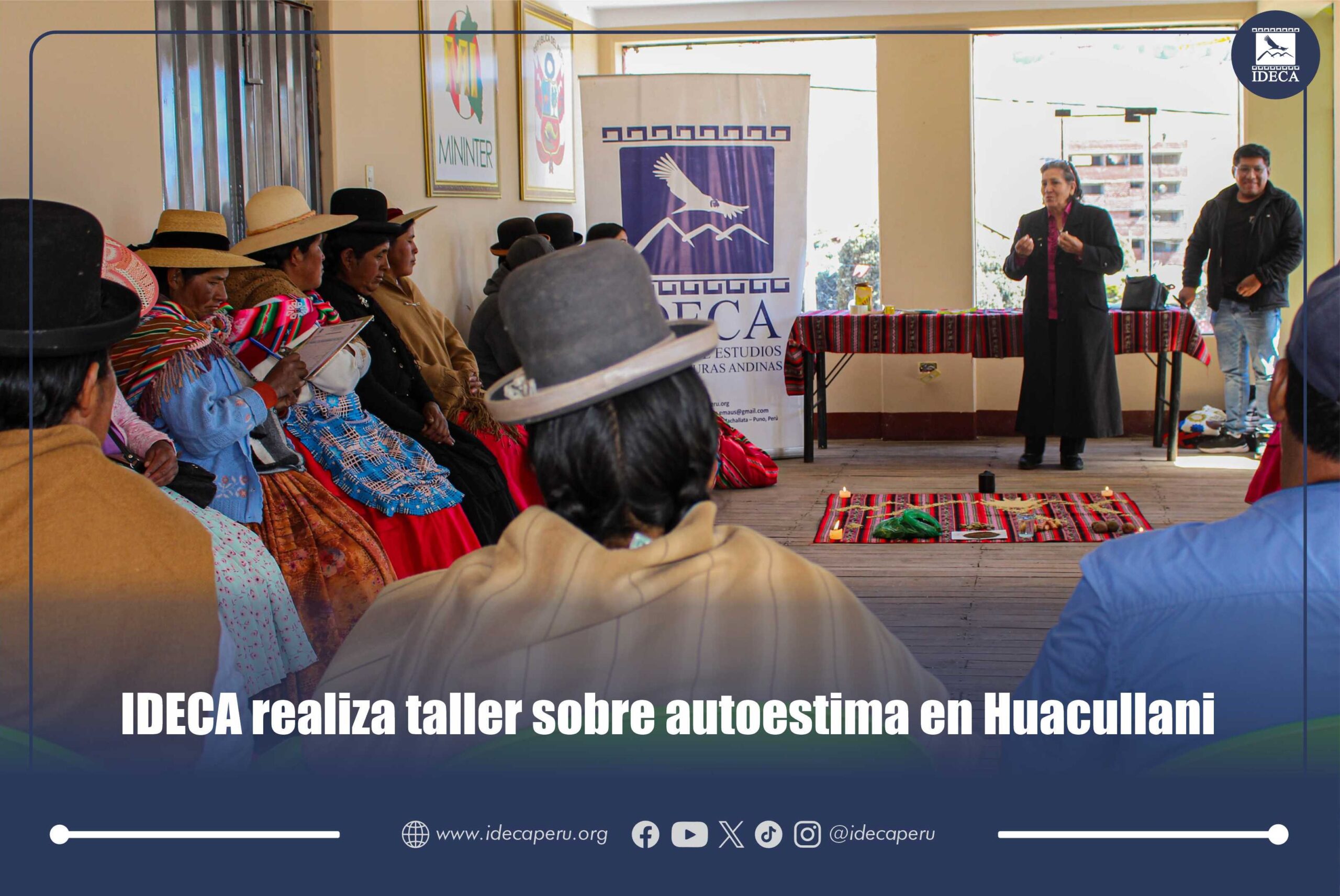 IDECA realiza taller sobre autoestima en Huacullani