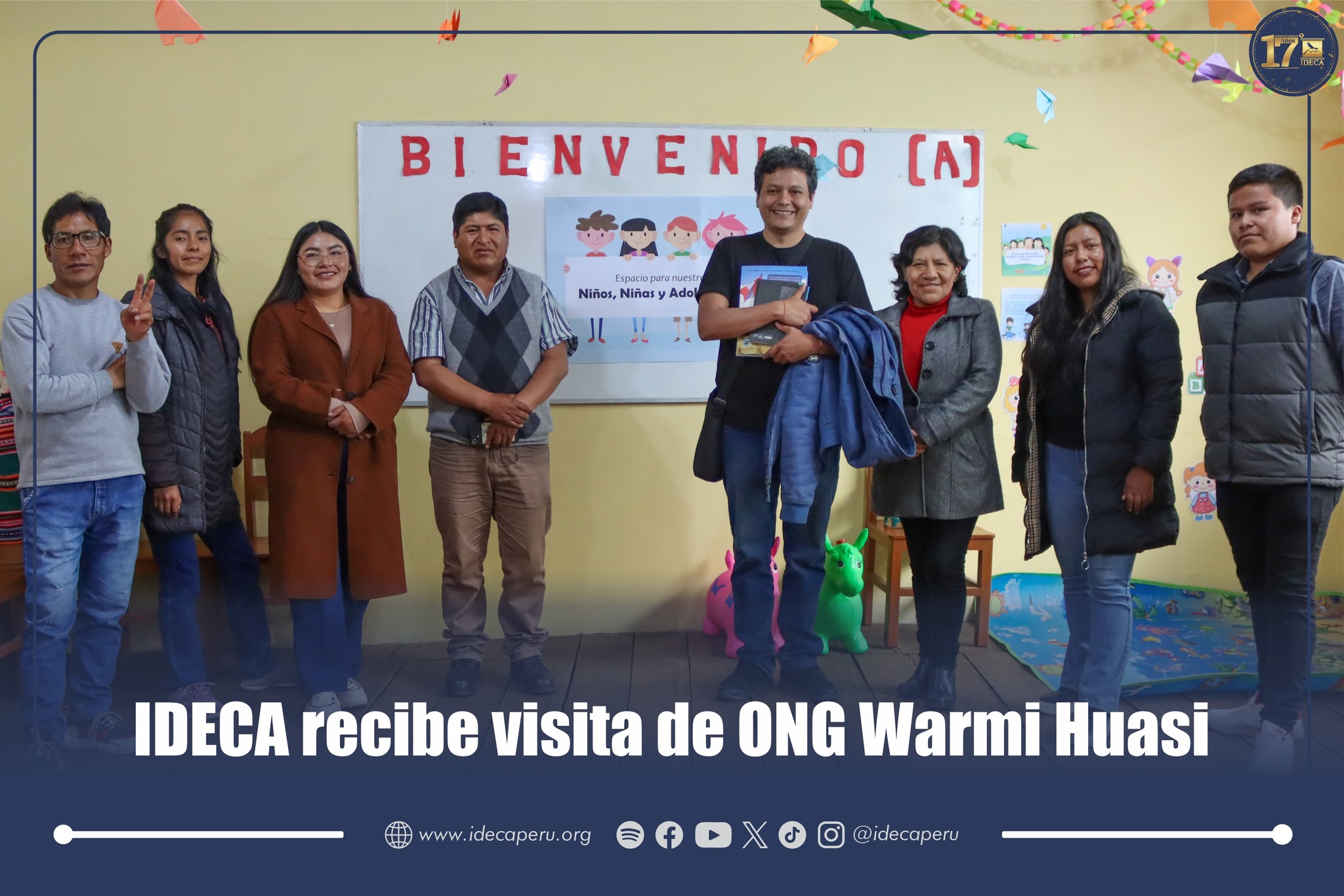 IDECA recibe visita de ONG Warmi Huasi