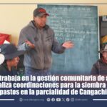 IDECA trabaja en la gestión comunitaria de agua y realiza coordinaciones para la siembra de pastos en la parcialidad de Cangachi