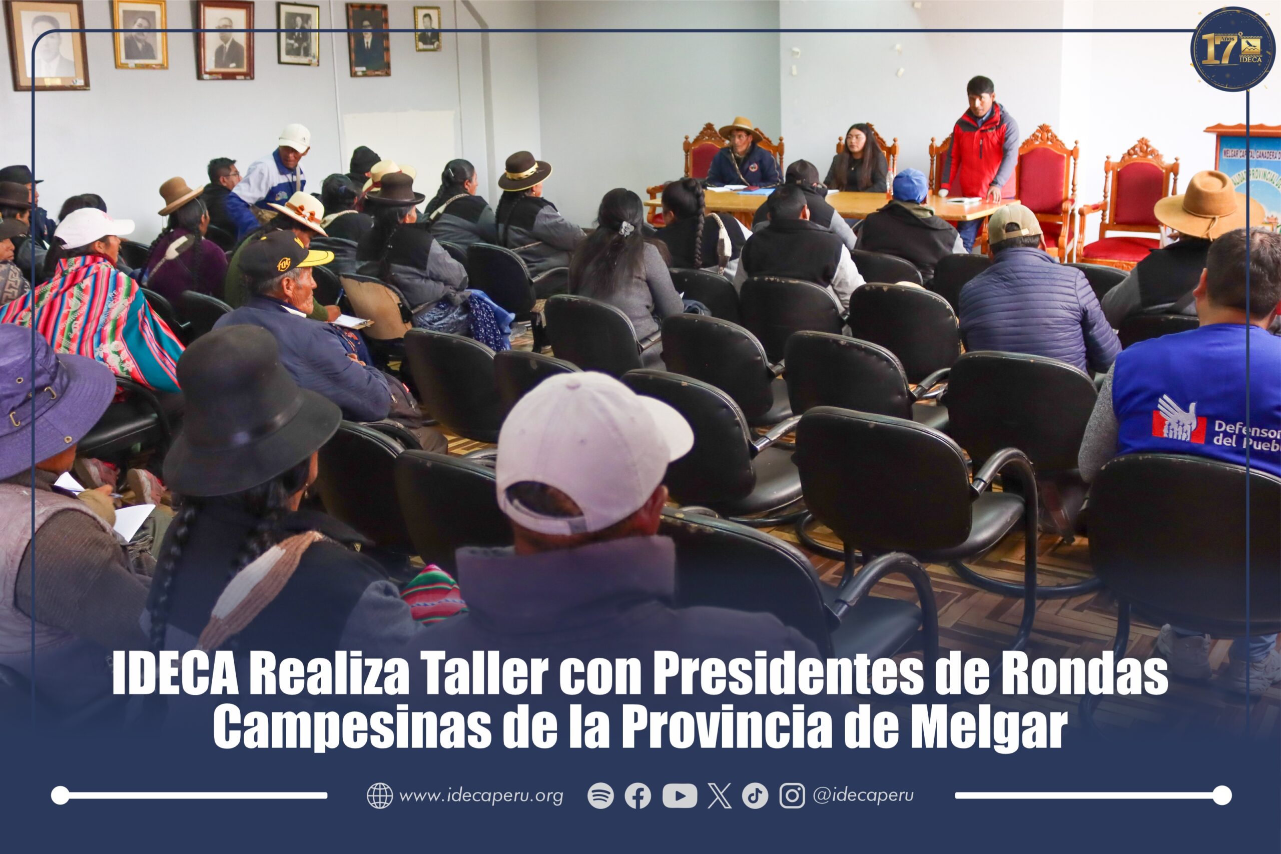 IDECA Realiza Taller con Presidentes de Rondas Campesinas de la Provincia de Melgar