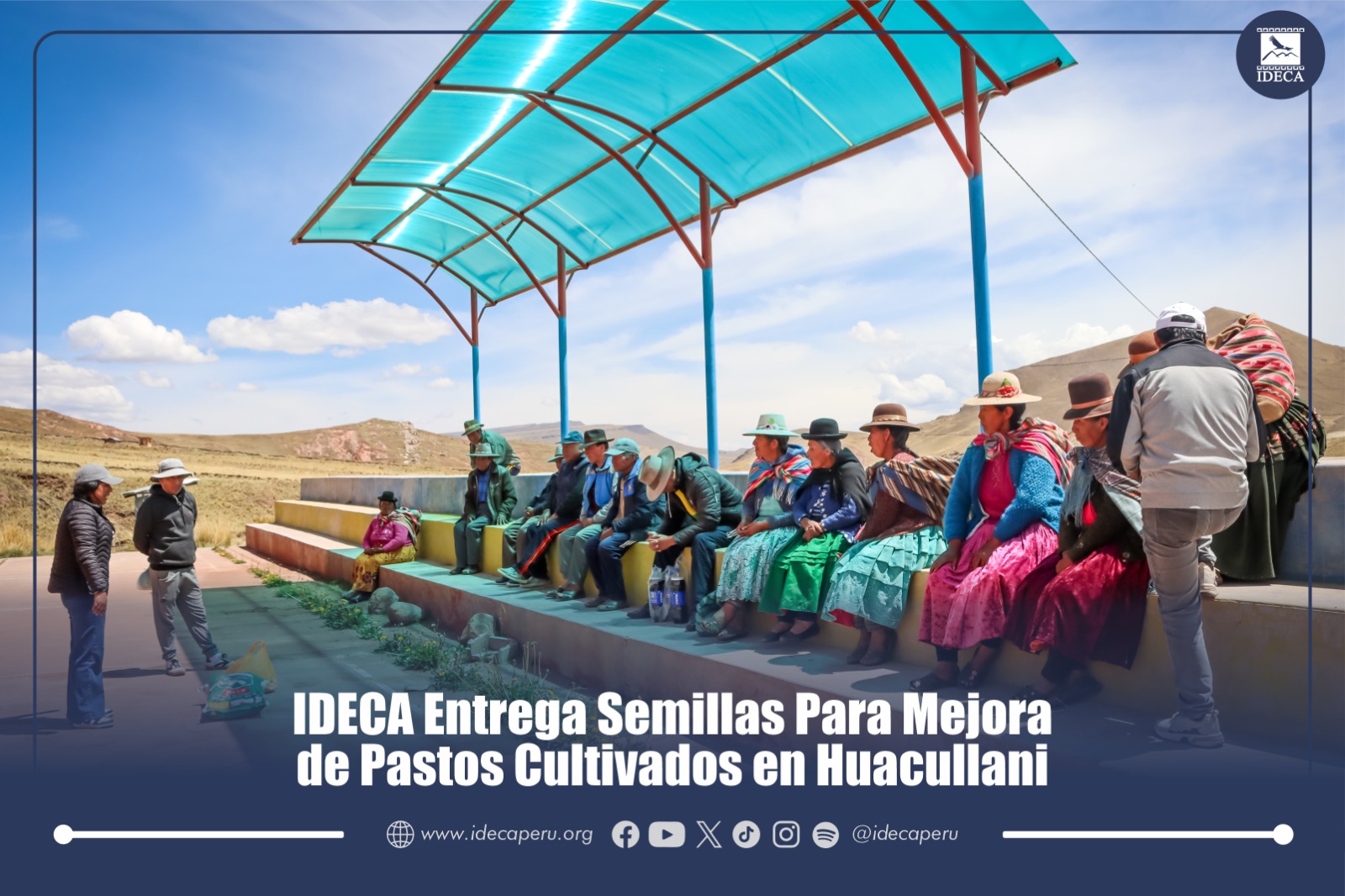 IDECA Entrega Semillas Para Mejora de Pastos Cultivados en Huacullani 