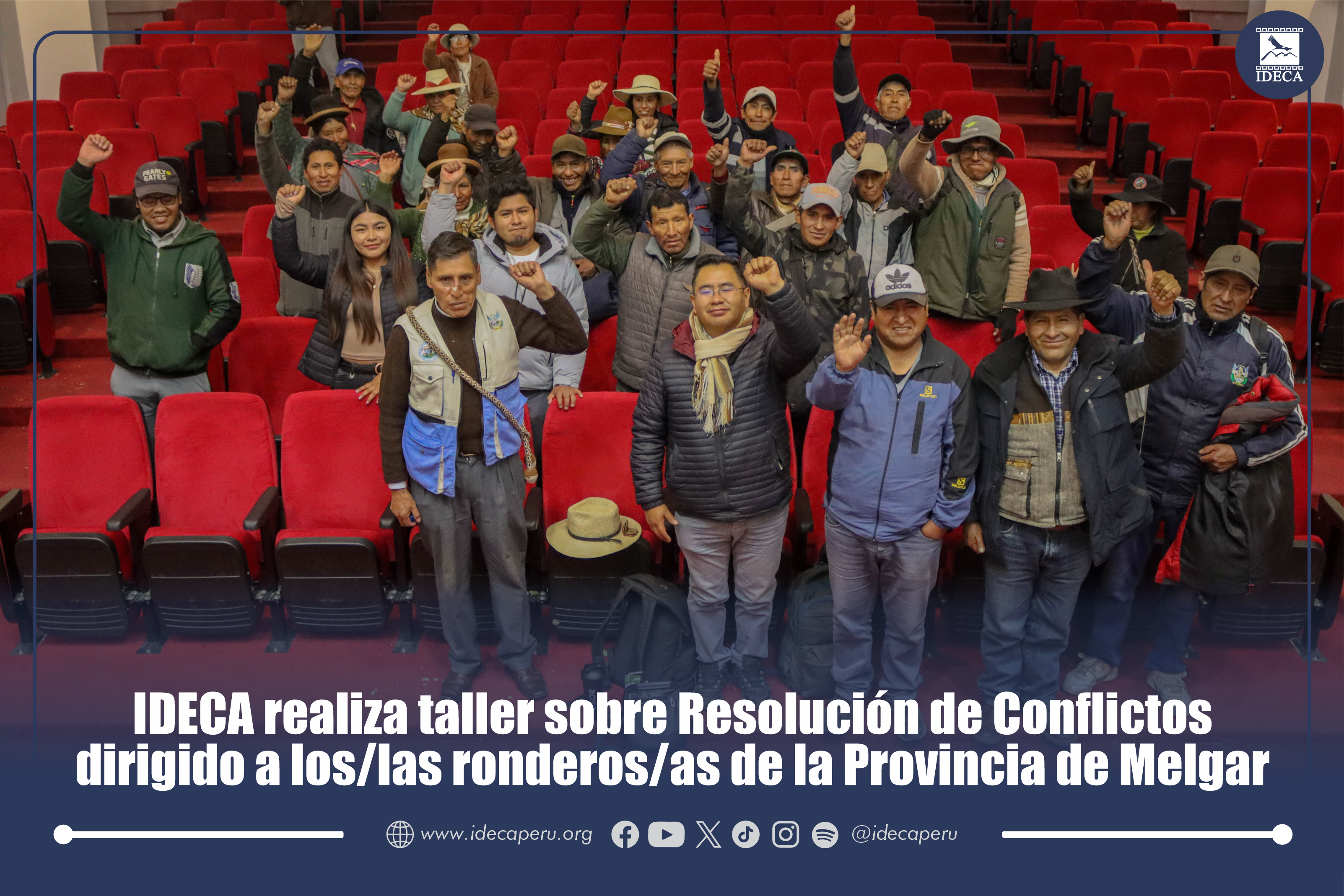 IDECA realiza taller sobre Resolución de Conflictos dirigido a los/las ronderos/as de la Provincia de Melgar